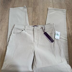 🔴Beige Straight-Leg Pants